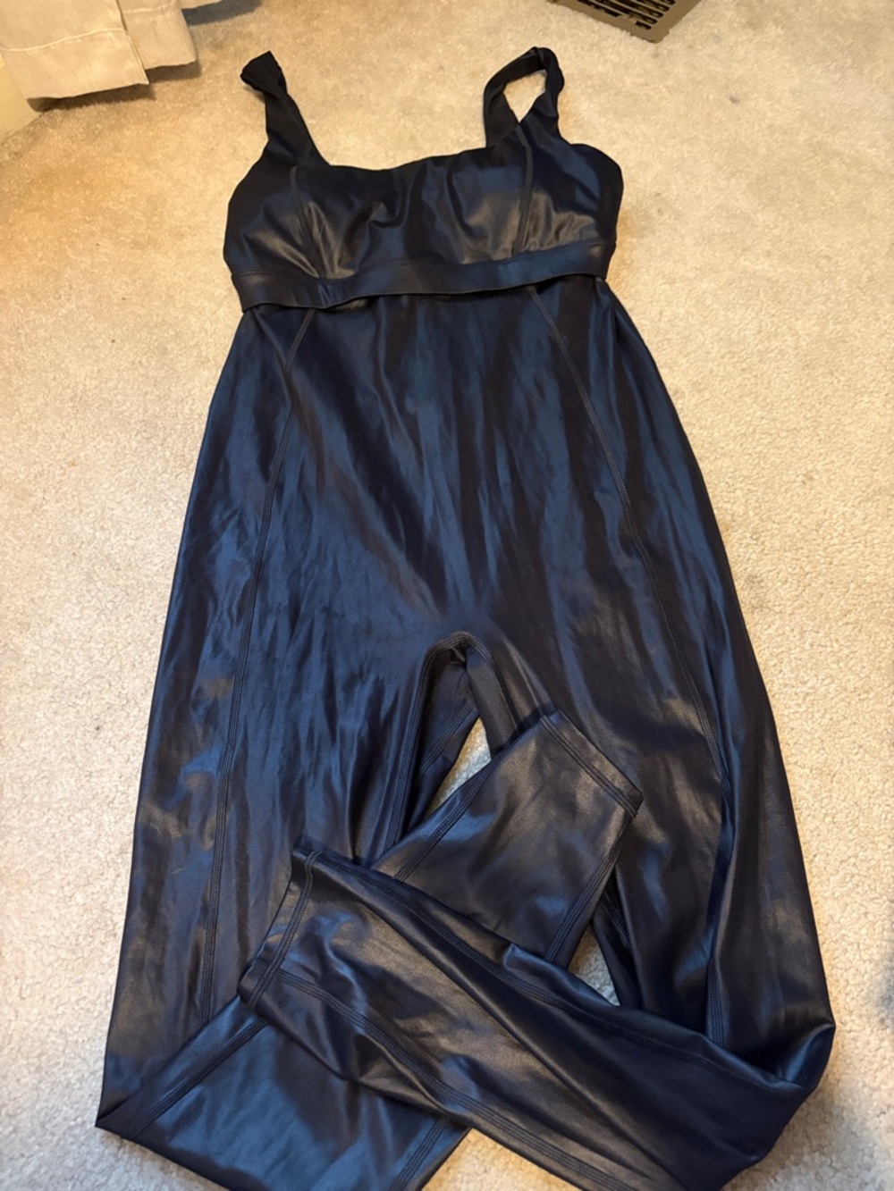 Fabletics Navy Blue Sleeveless Jumpsuit Romper